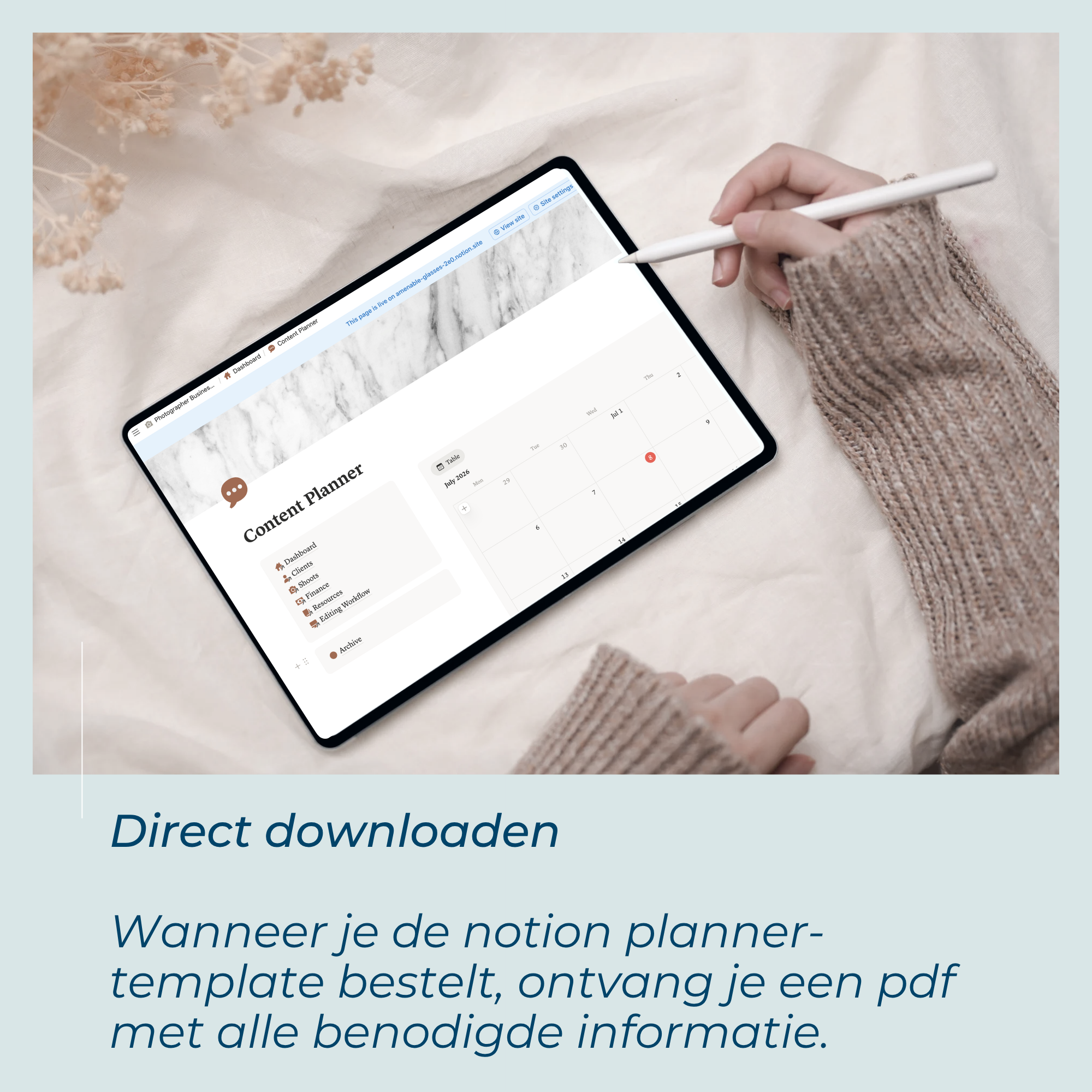 Notion Photographer Business Dashboard - Afbeelding 5