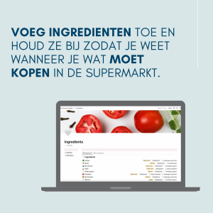 Digital Notion maaltijd planner Template