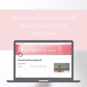 Budget planner Notion template