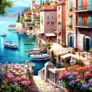Seaside diamond painting