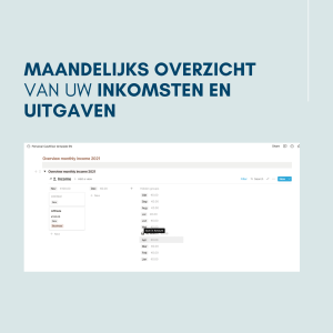 Budget planner Notion template